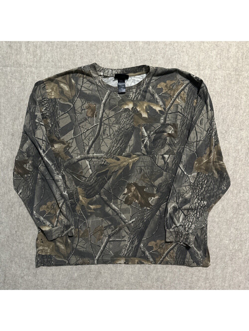 Winchester Mens XL Camo Long Sleeve Shirt REALTREE HARDWOOD Rugged Sportsman